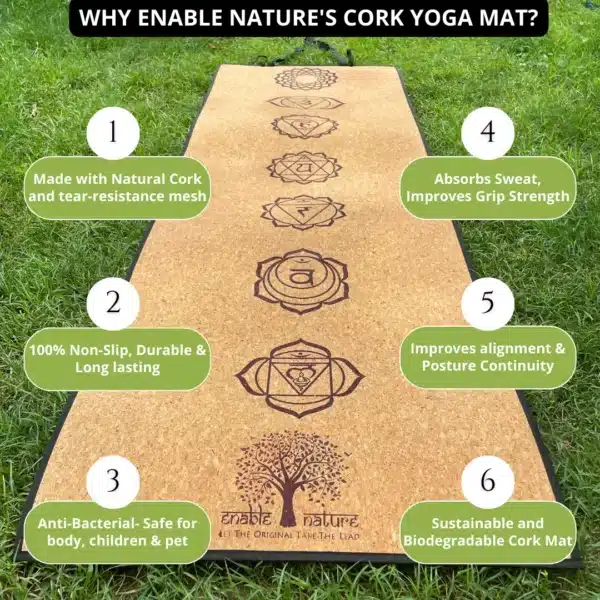7 Chakra Cork Yoga mat