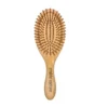 oval shape Bamboo hairbrush